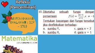 10 Diketahui sebuah fungsi dengan persamaan fx 2x1x1x ≠1 Tentukan bayangan dari fung [upl. by Attirb]