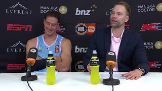 Petteri Koponen and Sam Mennenga press conference vs Melbourne United  Round 7 NBL25 [upl. by Mcleroy]