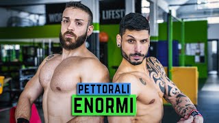 PETTORALI ENORMI IN 10 MINUTI  ALLENAMENTO A CORPO LIBERO [upl. by Anilet879]