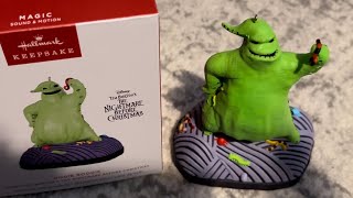 Hallmark Oogie Boogie Ornament Animatronic 2024 [upl. by Eiliah]