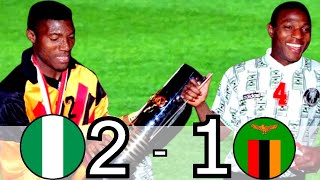 Nigeria vs Zambia AFCON 1994 FinalNigeria vs Zambia AFCON 1994 All GoalsampHighlights [upl. by Zaob142]