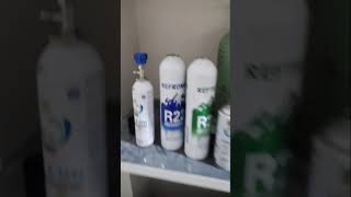 Refrigiration AC working gases shortvideo airconditioner gas coolgadgets [upl. by Enyawd113]