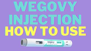 Wegovy Injection How to Use [upl. by Eohce372]