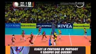 voley Peru vs Brasil [upl. by Anirbac]