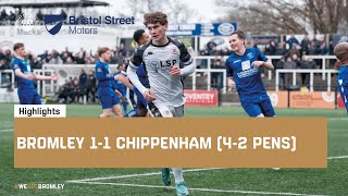 Highlights Bromley 11 Chippenham Town 42 Pens [upl. by Dnalel462]