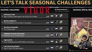 Vigor  LETS TALK SEASONAL CHALLENGES [upl. by Labaw]