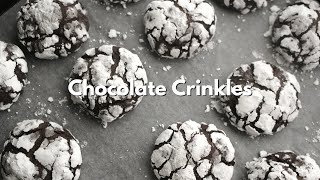 Classic Chocolate Crinkles [upl. by Adnowal426]