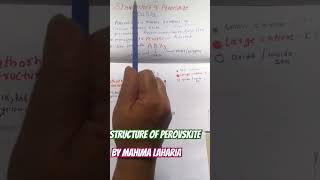 Perovksite Perovskitestructurecalcium titanium oxide CaTiO3 Orthorhombic IIT neet Mineral [upl. by Tiossem]