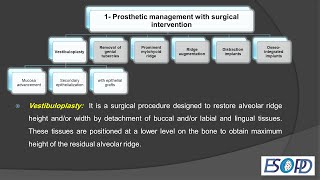 Prosthetic management of flat ridge Part2 with surgical intervention [upl. by Attenyt]