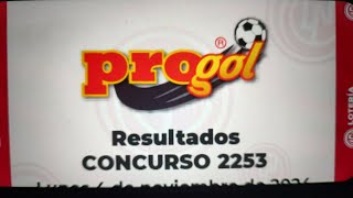 resultados Progol 2253 la lista de premios [upl. by Nebe]