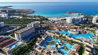 Ayia Napa Atlantica Aeneas Resort Swim Up Room Tour [upl. by Chemash]