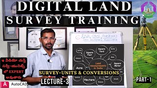 Survey Units and conversions Digital land survey telangana landsurvey youtube [upl. by Adalard]