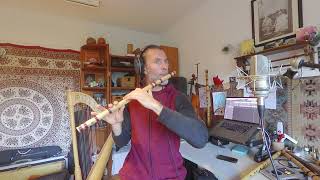 J S Bach  Badinerie from quotSuite Nr 2 hmollquot Nādaprem on bansuri [upl. by Elita274]