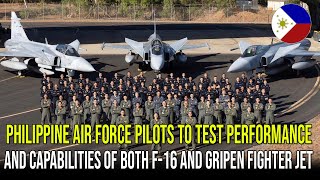 PHILIPPINE AIR FORCE PILOTS TO TEST PERFORMANCE AND CAPABILITIES OF BOTH F16 AND GRIPEN FIGHTER JET [upl. by Eniamrahs]