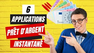 6 APPLICATIONS PRÊT DARGENT EN LIGNE INSTANTANÉ  CREDIT RAPIDE [upl. by Aletse]