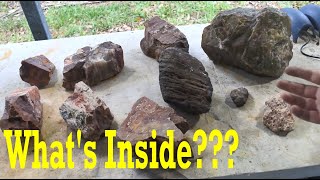 Cutting amp Slabbing Rocks From The West Part 1 thefinders rockhounding [upl. by Starks429]