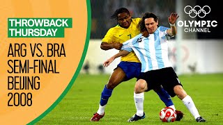 Argentina vs Brazil  Highlights  Mens Football Beijing 2008  Throwback Thursday [upl. by Aerdnua]