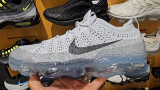 Nike Air VaporMax 2023 Flyknit Pure Platinum Anthracite 4K POV  Don Alpha SKU DV1678004 [upl. by Nnaeerb]