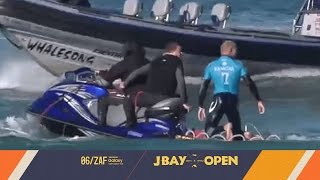 Shark Attacks Mick Fanning at the JBay Open 2015 [upl. by Akiret925]