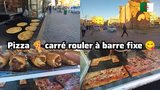 Cherchell Tipaza Pizza 🍕fourré carré rouler à barre fixe 😋 [upl. by Lohse414]