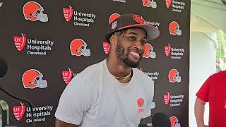 Denzel Ward Talks About Building Camaraderie With His Teammates At Browns Training Camp [upl. by Quent685]