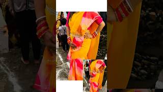 Beautiful frill saree with belt from meesho😍❣️ytshorts likeandsubscribe meesho [upl. by Ailhad471]