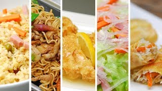 TOP 5 RECETAS CHINAS  Comida china casera [upl. by Legnaros]