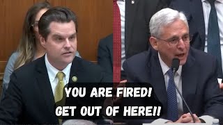 Matt Gaetz Trumps Attorney DESTROYS Merrick Garland Over His Blisful Ignorance Bidens Corruption [upl. by Ahsal]