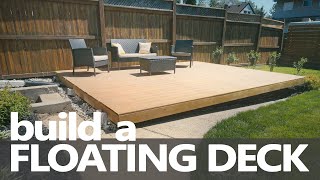 How to Build a Basic Backyard Deck without a Saw StepbyStep Instructions [upl. by Peltier]