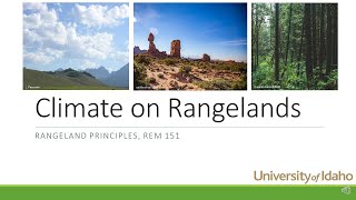 Climates on Rangelands [upl. by Carissa]