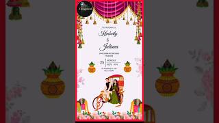 Create Wedding Invitation Card Online Free  Customize Digital Card Invitations in Canva canva [upl. by Ariaec]