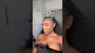 A crochet ponytail by ‘Kady Chrystelle’ free spirited by Trendy Tresses ponytail crochetbraids [upl. by Anaj]