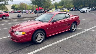 1998 Mustang V6  Cars amp Coffee Richmond VA [upl. by Aikaj]