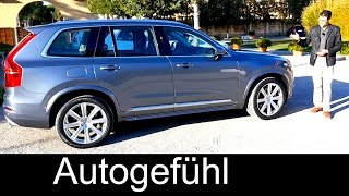 New Volvo XC90 T6 Inscription petrol turbo 320 hp REVIEW test drive  360 Surround Camera [upl. by Teodora]