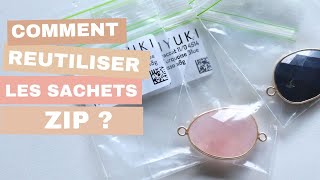 TRUCS ET ASTUCES  COMMENT REUTILISER VOS SACHETS ZIP [upl. by Anerev]