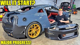 Rebuilding A Wrecked 2024 Nissan GTR Part 6 [upl. by Annaig]