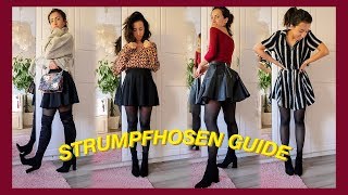 RICHTIGE STRUMPFHOSE finden stylen amp kombinieren  Strumpfhosen Guide amp Hacks [upl. by Shishko]