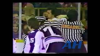 NHL Dec 26 1977 Kurt WalkerTOR v Russ AndersonPIT Toronto Maple Leafs Pittsburgh Penguins [upl. by Attenol]