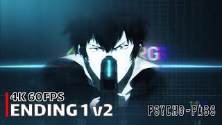 PsychoPass  Ending 1 v2 【Namae no nai Kaibutsu】 4K 60FPS Creditless  CC [upl. by Namyl]