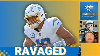 Chargers Lose Stars Justin Herbert and Rashawn Slater in Costly Loss to the Steelers [upl. by Evannia]