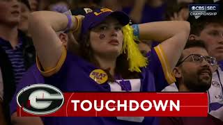 Georgia blocks LSU field goal and returns it for TD after everyone thought the play was over [upl. by Ioved]