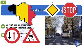 rijbewijs theorie examen belgie 2024  Snelheid [upl. by Goebel]