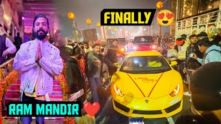 Finally Ayodhya Ram Mandir Pahuch Gaye Apni Supercar Lamborghini Leke 😍 [upl. by Andromada]