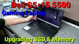 Dell G5 5500 Gaming Laptop SSD Upgrade Memory Upgrade Clean Windows Install 4K Available [upl. by Ahsaeit]