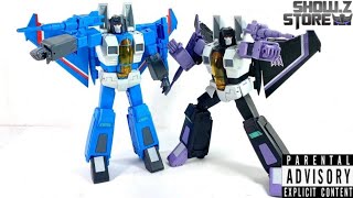 Transformers Deformation Space Crimson Wings Skywarp y Thundercracker Review en español [upl. by Anid]