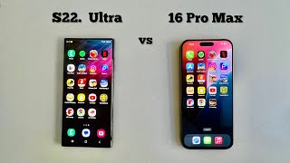 iphone 16 Pro Max vs Samsung S22 ultra  Speed Test [upl. by Eletnahc]