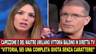 VITTORIA BALDINO ESAGERA E FA UNA FIGURACCIA AL CONFRONTARSI CON CAPEZZONE E DEL MASTRO IN DIRETTA [upl. by Cost]