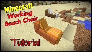 Minecraft Beach Chair Tutorial [upl. by Aneelad]