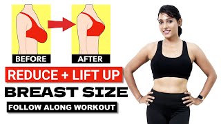 15 MIN Best Workout To Reduce Breast Size in 3 weeks lift amp tighten skin for firm perkier shape [upl. by Cates425]