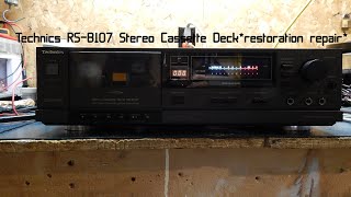 Technics RSB107 Stereo Cassette Deckrestoration repair [upl. by Carew]